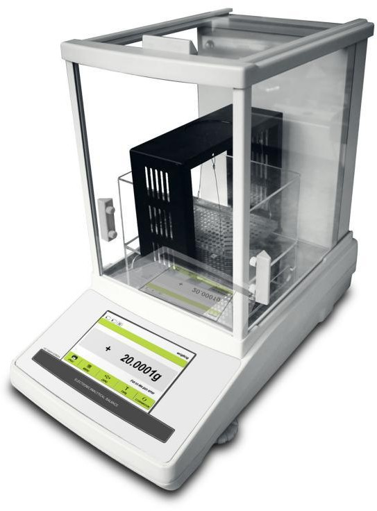 Electrical Analytical Balance with Density Function for Plastic Density Test