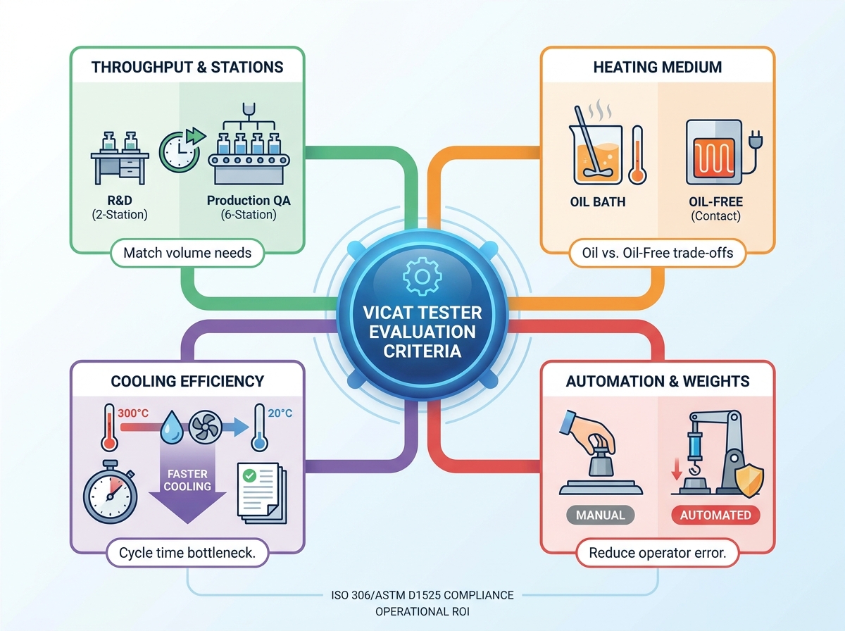 Vicat Softening Point Tester Equipment