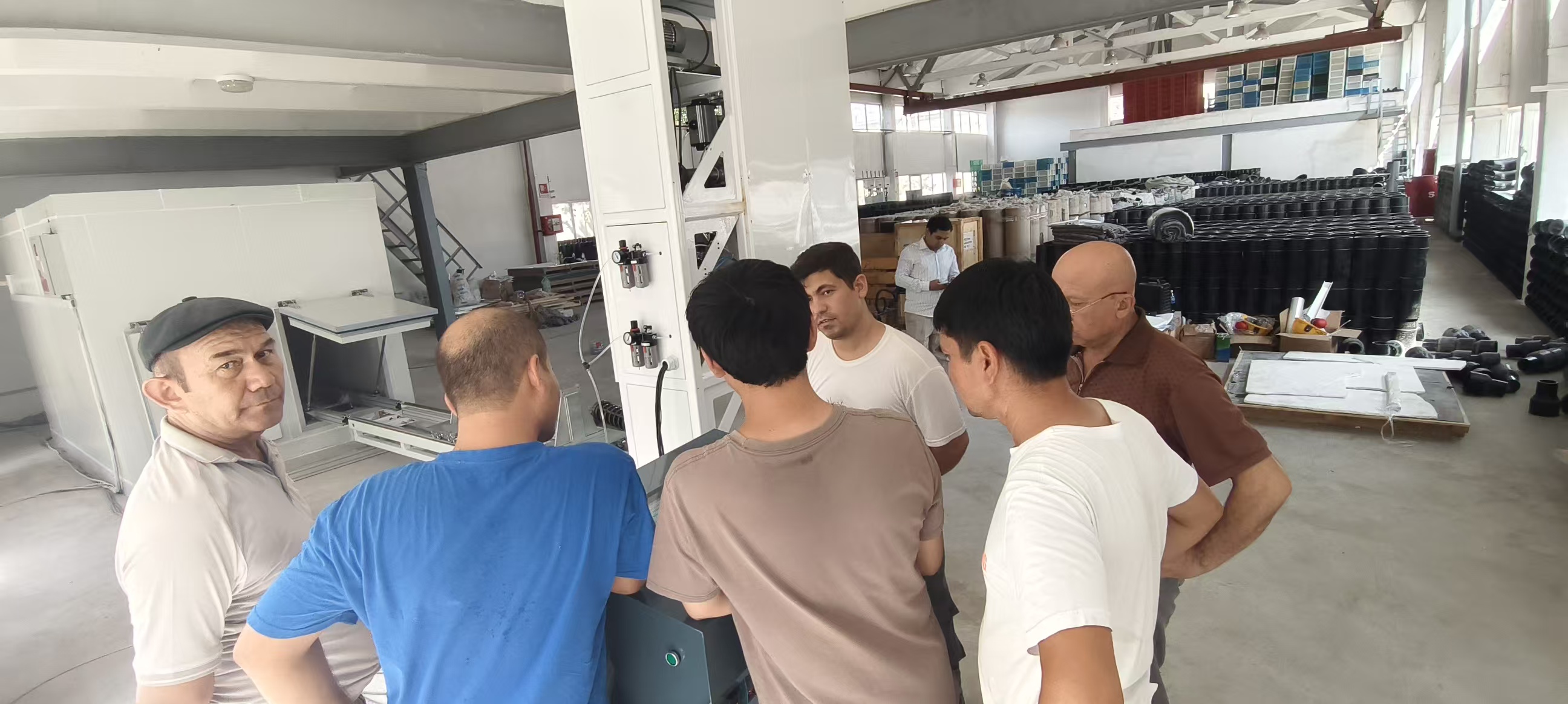 Engineers commissioning an RCP test machine